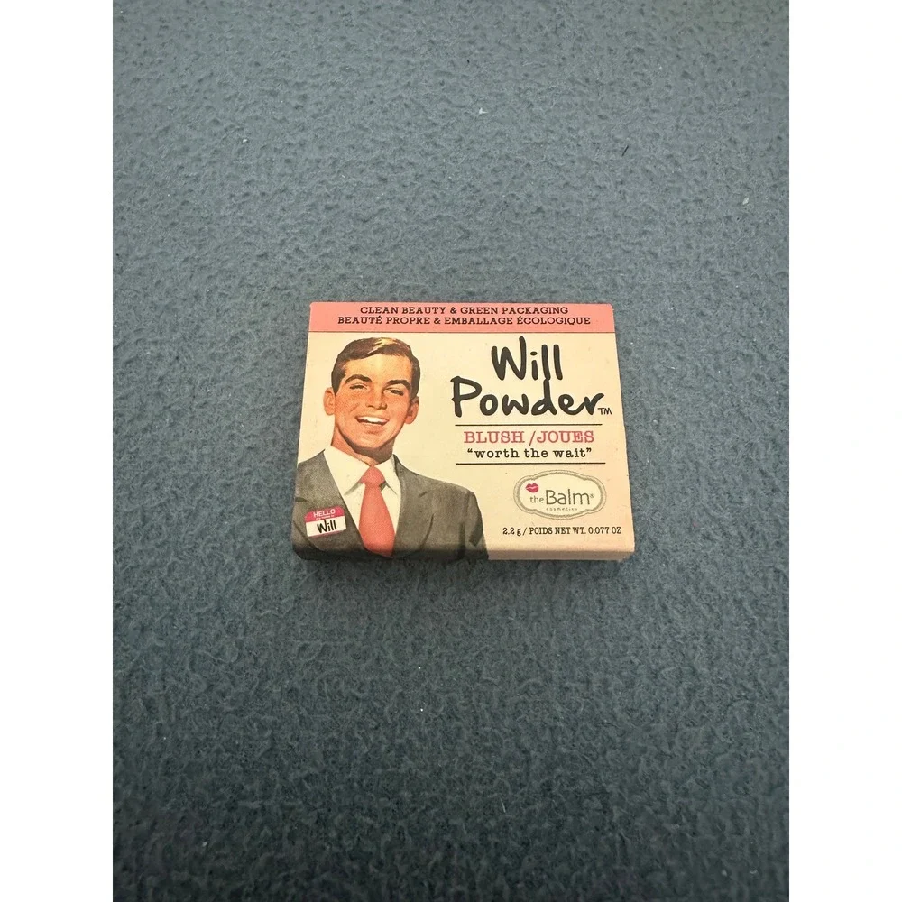 theBalm Will Powder Blush Worth the Wait Pink Travel Size 2.2g New Lot of 2